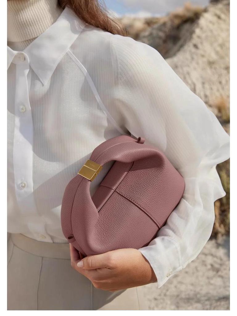 Polene Boling'en Women's Genuine Leather Crossbody Handbag - Fashionable Versatile Shoulder Bag