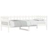 VidaXL Lit de jour Blanc 80x200 cm Bois de pin massif 840377