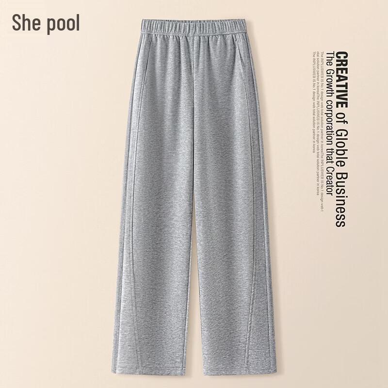 Women s Loose Fit Elastic Waist Sporty Casual Pants L