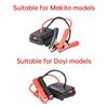 Portable Electric Tool Cable Adapter for Makita Lithium Battery Emergency Power Kit DIY Converter with Dual USB Port