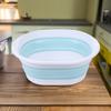 Foldable Wash Basin Plastic Portable Pool Foot Bath Basin Kitchen Fruit Vegetable Washing Basin Footbath Tub Camping Laundry Car Wash Basin