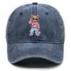 Cool Sunglasses Bear Adjustable Baseball Hat Washed Cotton Trucker Cap Adjustable Buckle Breathable Snapback Caps Camping Hats