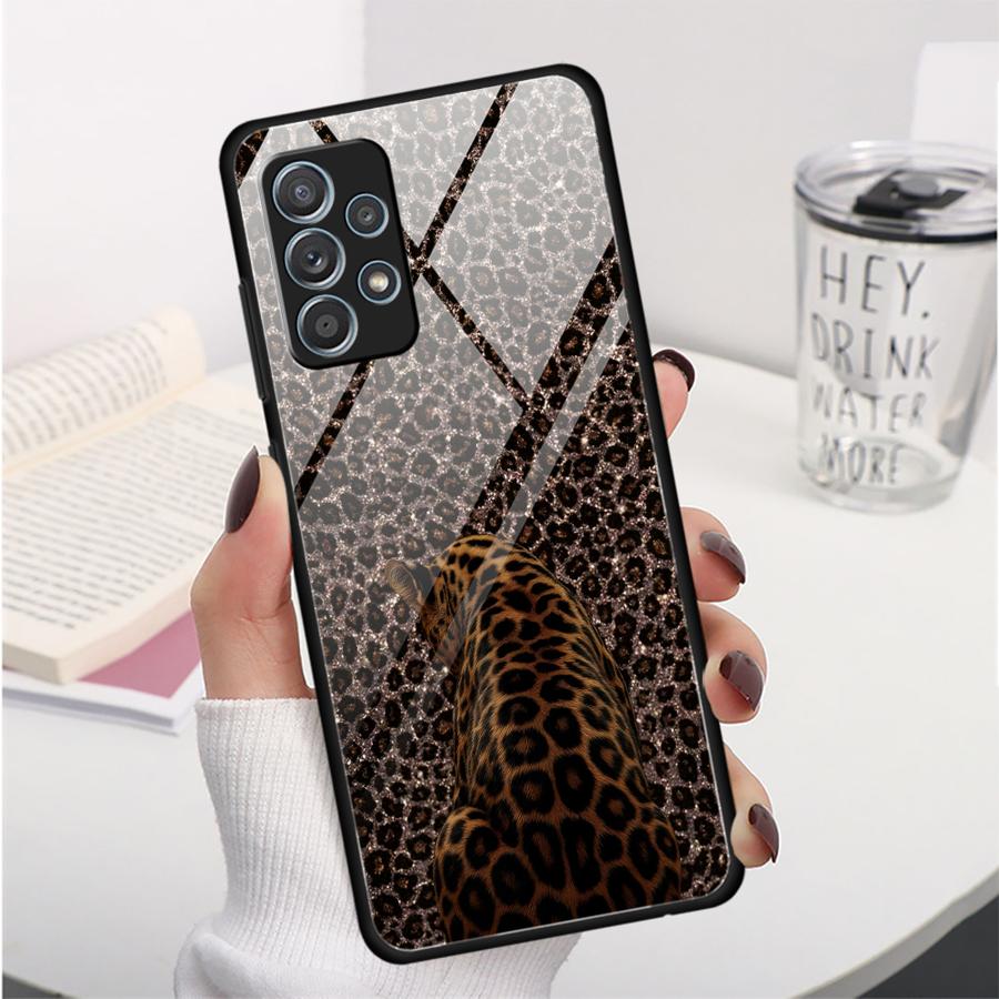 Phone Cover Case for Samsung Galaxy A14 A30 A16 A02 A36 A71 A73 A34 A12 A10 A13 A20 A56 A35 A25 A21 A06 A51 A52 A15 A50 Leopard
