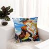 Anime Jojo Bizarre Adventure Retro Maple Design Cushion Cover Happy Autumn Harvest Decor Holiday Decorati Pillow Cover
