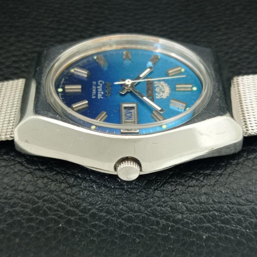 JAPAN VINTAGE ORIENT AAA CRYSTAL AUTOMATIC MENS ORIGINAL DIAL WATCH A707774-1