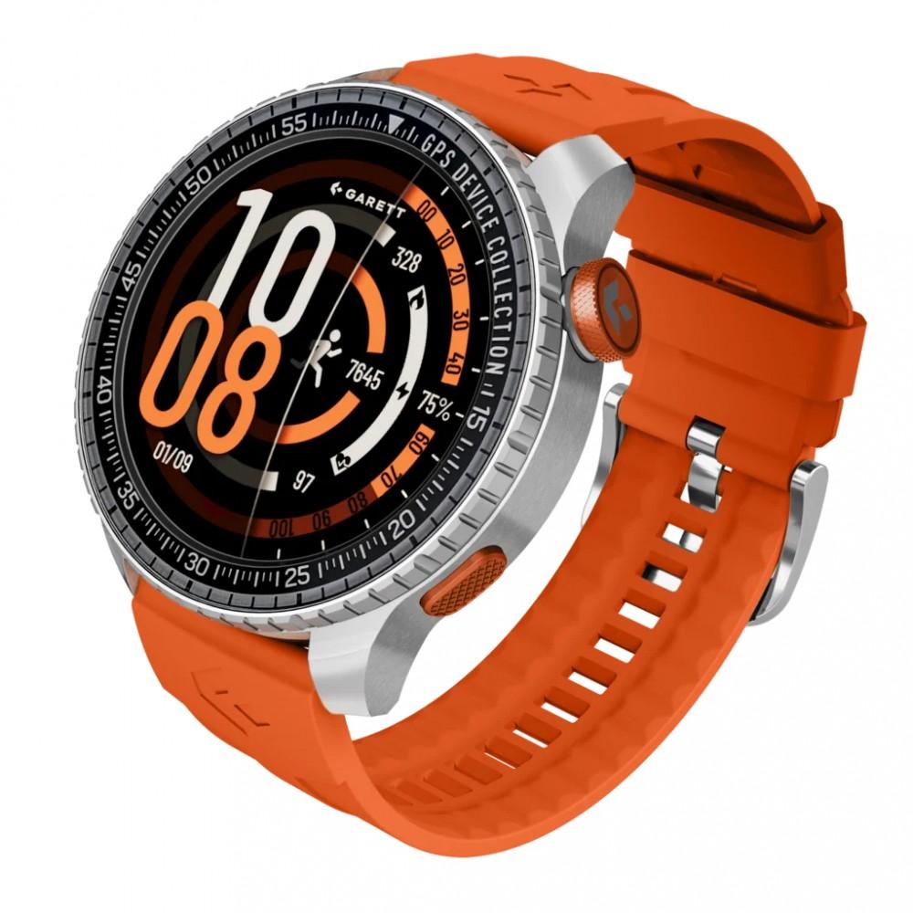 Smartwatch Kompas GPS srebrny