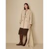 INMAN Women's Alpaca Silk Blend Double-Faced Wool Coat