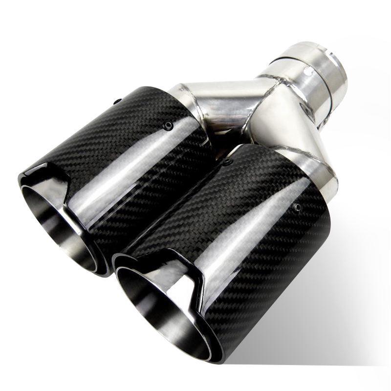 Końcówka wydechu BMW z włókna węglowego, podwójna, wysokowydajna, z logo M