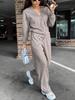 New Arrivals Women's Casual Sports Set Open-Knit Top Outfit