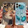 For Apple iPhone 17 Pro Max Case iPhone17 Air Fashion Painted Cover Soft Silicone Case For iPhone 17 Air iPhone17 Pro Max Fundas