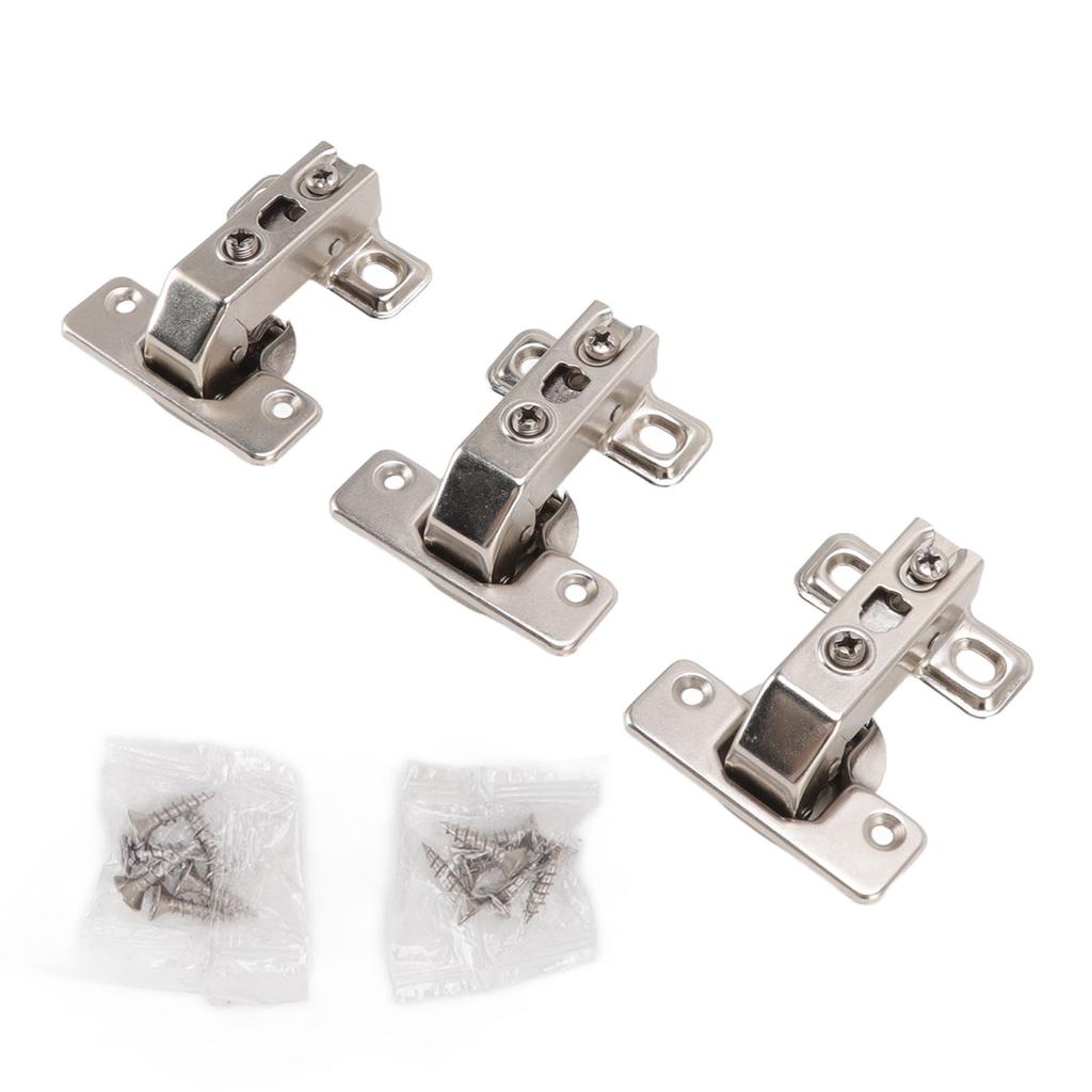 3Pcs Folding Hinges Zinc Alloy 180 Degree Integral Short Arm Hinge Set Hardware for Cabinet