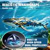 New Rc Simulation Remote Control Mini Whale Automatic Water Spray Swimming Animal Model Outdoor Children Kid Toys Birthday Gifts