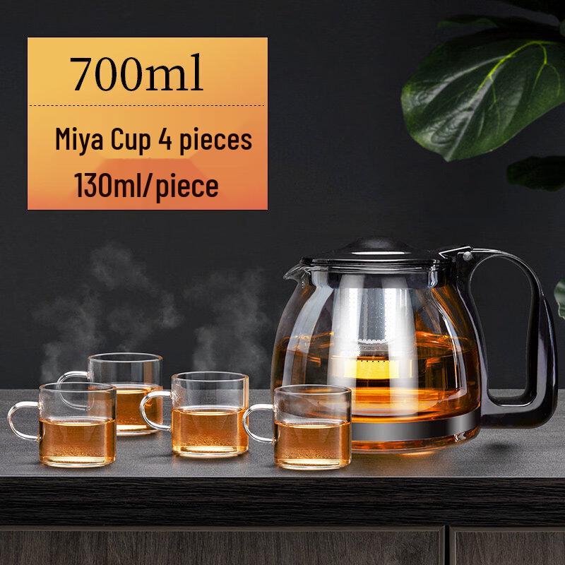 ZISIZ Glass Easy-Brew Teapot with Filter