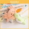Animal Plush Keyring Featuring Octopus Seahorse Turtle Crab And Clam