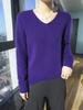 New Seamless Mink Velvet V-Neck Cashmere Sweater for Women - Loose Fit, Solid Color, Short Pullover Knitwear for Autumn and Winter
