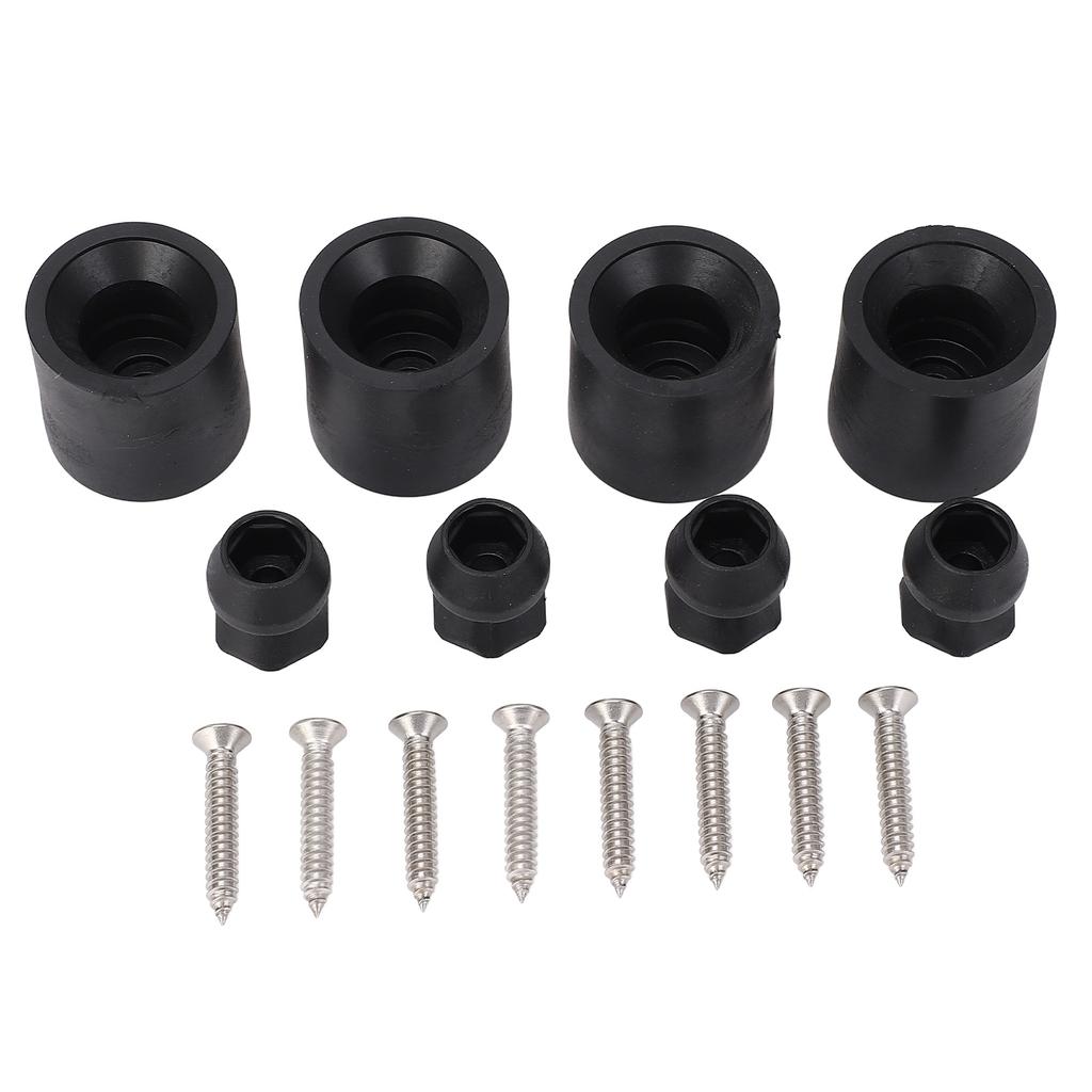 Trailer Door Holder Kit Low Profile Rubber Window Door Bumper Holder Reduce Impact Prevent Shaking for RVs Horse Trailer