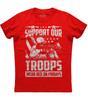 Support Our Troops, Wear Red On Fridays Men's New Patriotic Red T-shirt