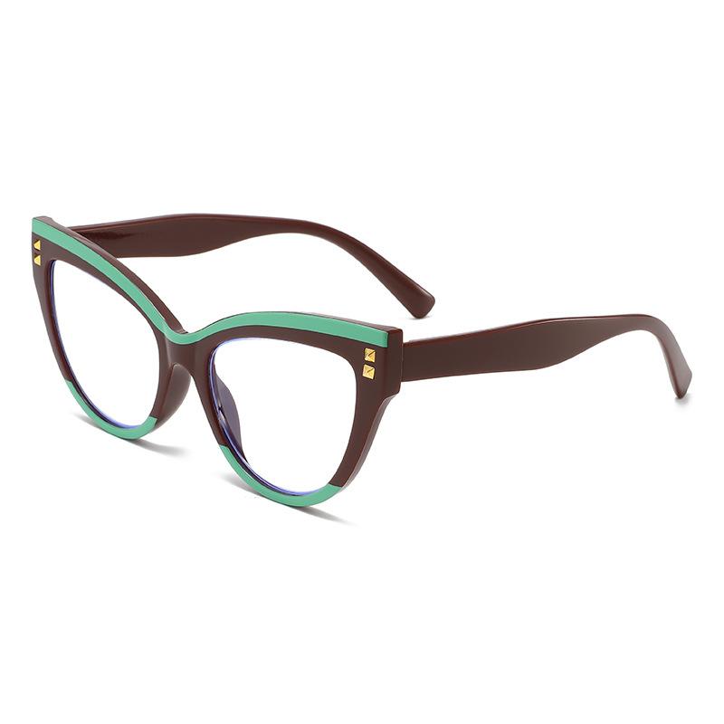 Cat Eye Frame Blue Light Blocking Presbyopia Eyewear Ultra Light Reading Eyewear Luxury Oversized Far Sight Glasses