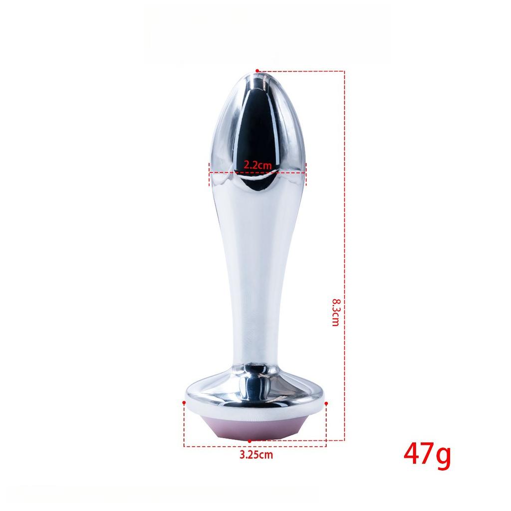 Luminescent Anal Plug Vibrator Metal Butt Plug Prostate Massager Adult Products for Men Women Vibrating Anal Trainer Masturbator