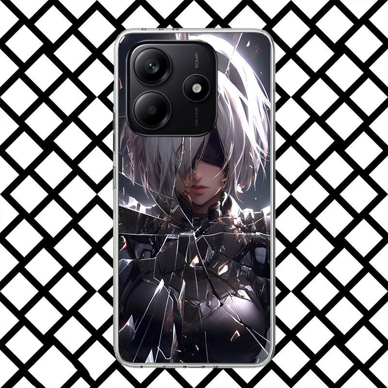 YoRHa No. 2 Type B Phone Case for Xiaomi Redmi Note 15 14 14S 13 12 12S 11 Pro Plus 11E 11T 11S 10S 5G Soft Cover Fundas Redmi N