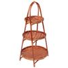 Hand-Woven Bamboo Multi-Layer Tea and Pastry Stand - Fruit and Snack Display Basket