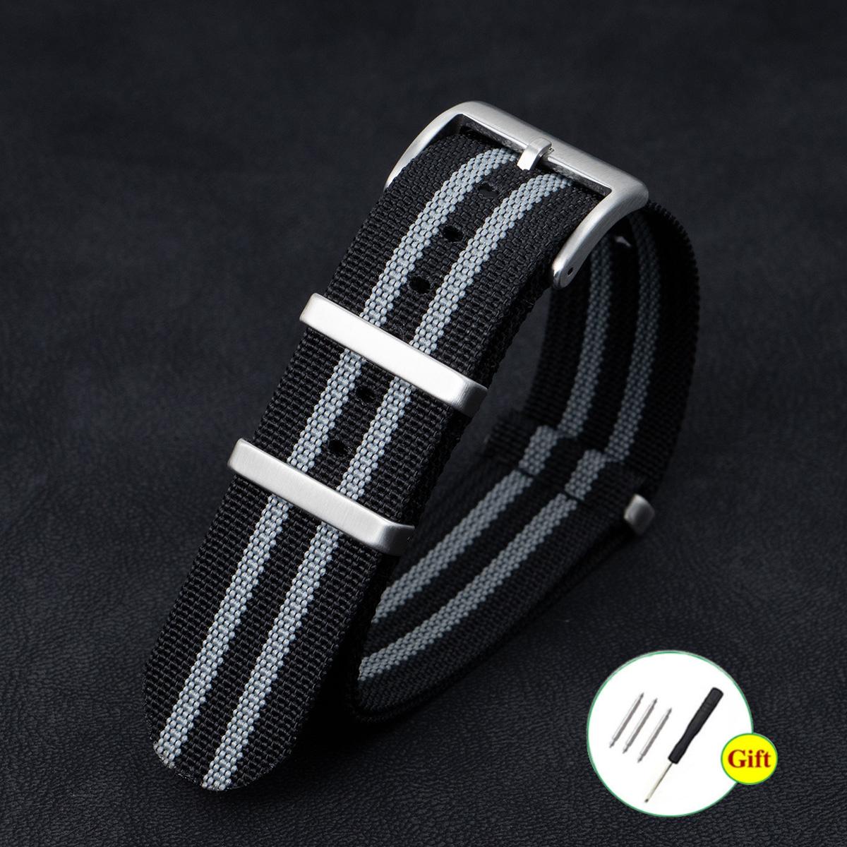 

New 18mm 20mm 22mm Nylon Watchband for Omega Watchband Accessories Nylon Watch Strap for Military Watch Band Bracelets 20MM
