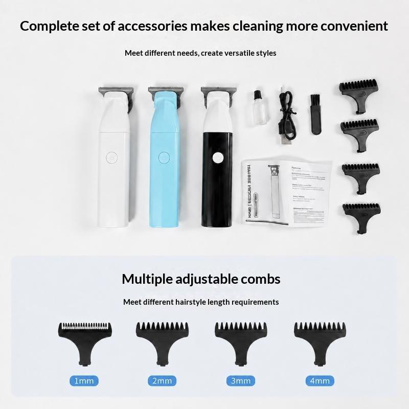Electric Hair Clipper Hair Trimmer For Men Body Groomer & Pubic Waterproof Hair Trimmer Replaceable Blade