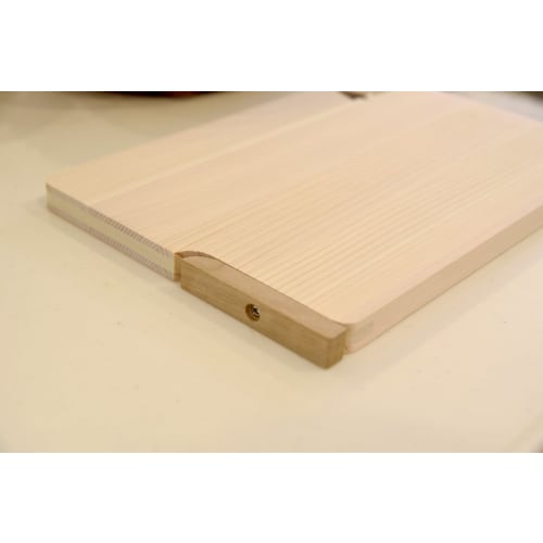 Umezawa Wooden Cutting Board, Tono Hinoki (Cypress), Freestanding, 27 x 18 x 1.5 cm (11.2 x 7.2 x 0.5 inches), Made in Japan, 444301
