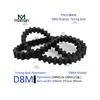Double Sided Toothed Synchronous Belt D8M Pitch 8MM Perimeter=D8M536~D8M1216 Bandwidth 10mm 25mm 30mm Rubber Black Conveyor Belt