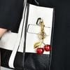 Fashionable Cherry Shaped Keychain Adorable Cherry Fashion Key Chain Stylish Keyrings Jewelry for Car Keys or Bags