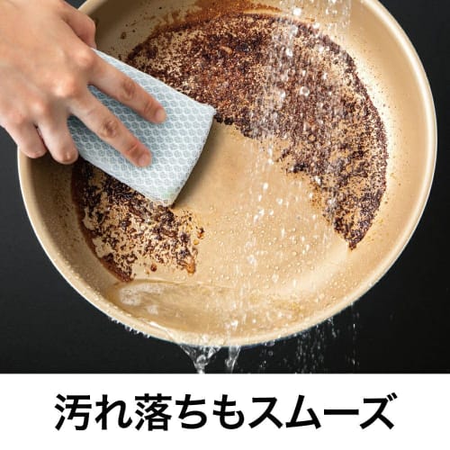 Evercook 20cm Double-Handled Pot, Induction and Gas Compatible, 500-Day Charcoal Safe, with Glass Lid, Non-Stick, Curry and Stew, Ivory, by Doshisha