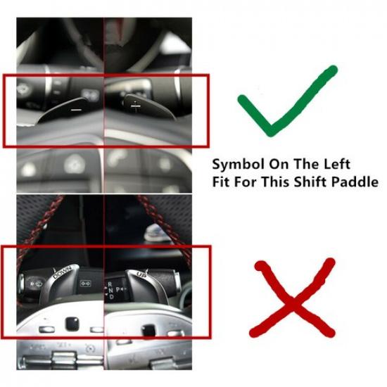2pcs Steering Wheel Shift Paddle Metal Extender For Mercedes Benz A W176 C W205
