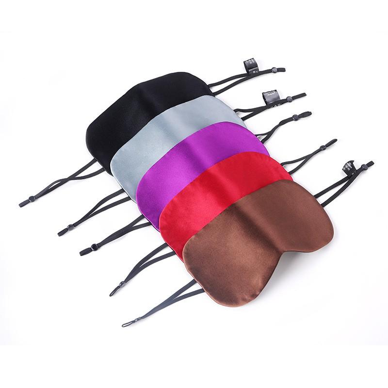 100% Pure Silk Sleep Eye Mask Lightweight Full Blackout Eyeshade Home Travel Adult Comfort