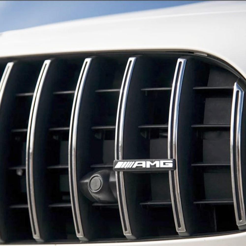 Car Front Grille Emblem ABS Sticker Decoration Auto Accessories for Mercedes Benz AMG A B C D M S R G Class GLB GLC GLK GLA CLA KZ0