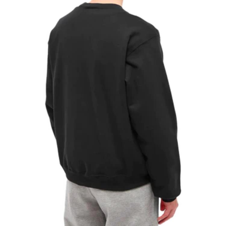 Nike Felpa Girocollo a Maniche Lunghe Ampia con Stampa Logo Uomo Felpe Nero CQ4004-010