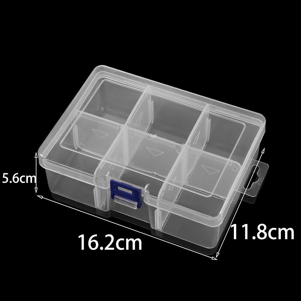 Round and Square Transparent Multi-Grid Jewelry Storage Boxes