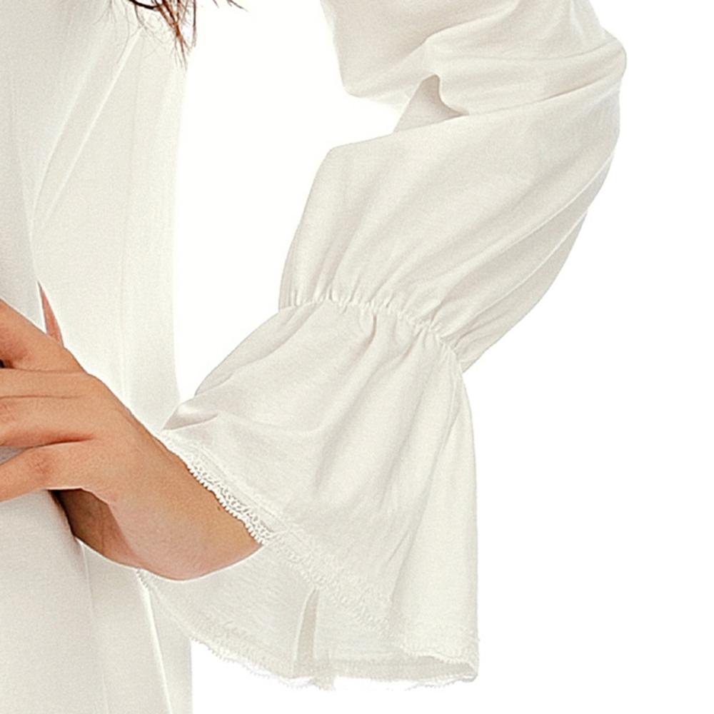 Women's Long-sleeved Retro Sleep Skirt Casual Pajamas Dress