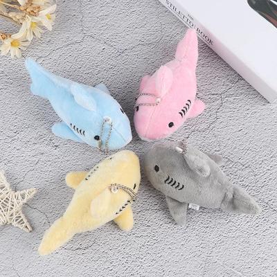 12CM Bag Pendant Simulation Shark Key Chain Pendant Ocean Animal Shark Key Chain Shark Plush Toy