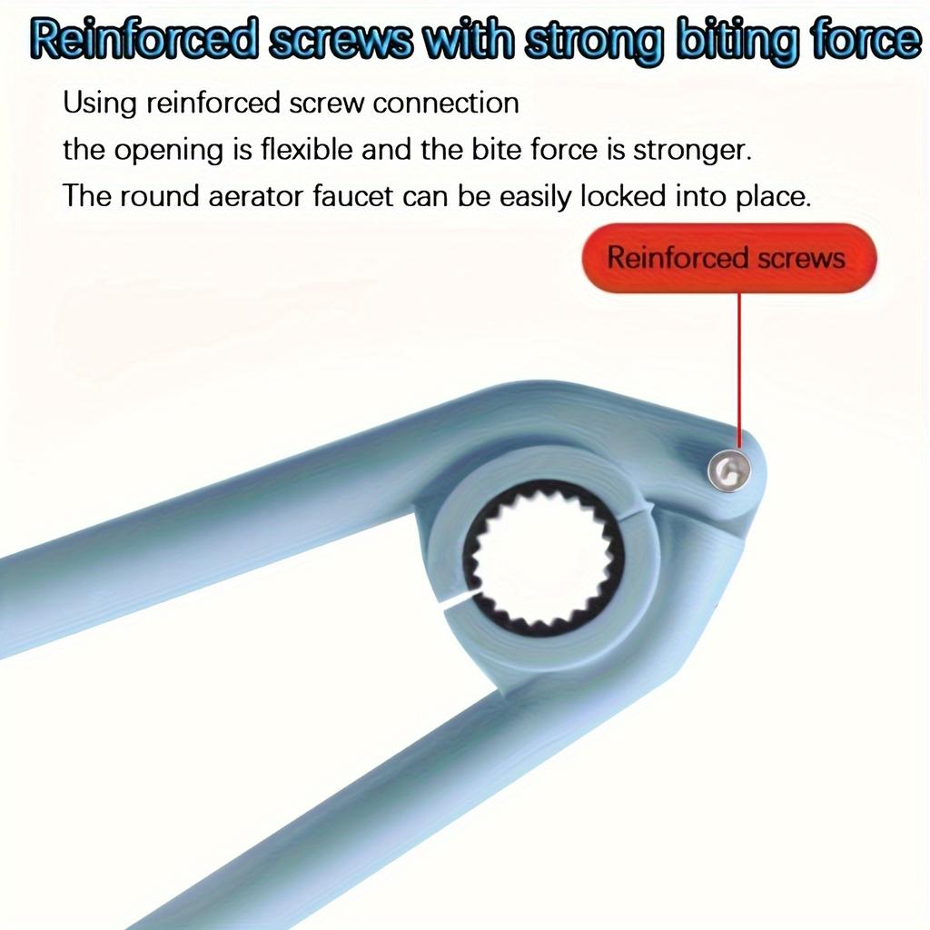 2PCS Multi-function Faucet and Sink Mounting Tool, Filter Cleaning Wrench, Smooth Round Grip, Easy To Install and Remove