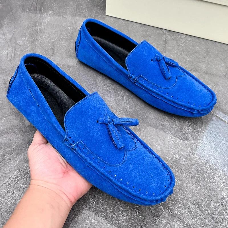 New Loafers Men Casual Shoes Tassel Brogue Big Size Driving Shoes Men Loafers Moccasins Breathable Slip on Loafers for Men
