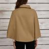 Women's Fashion Wool Tweed Jacket Short Versatile Cape Shawl