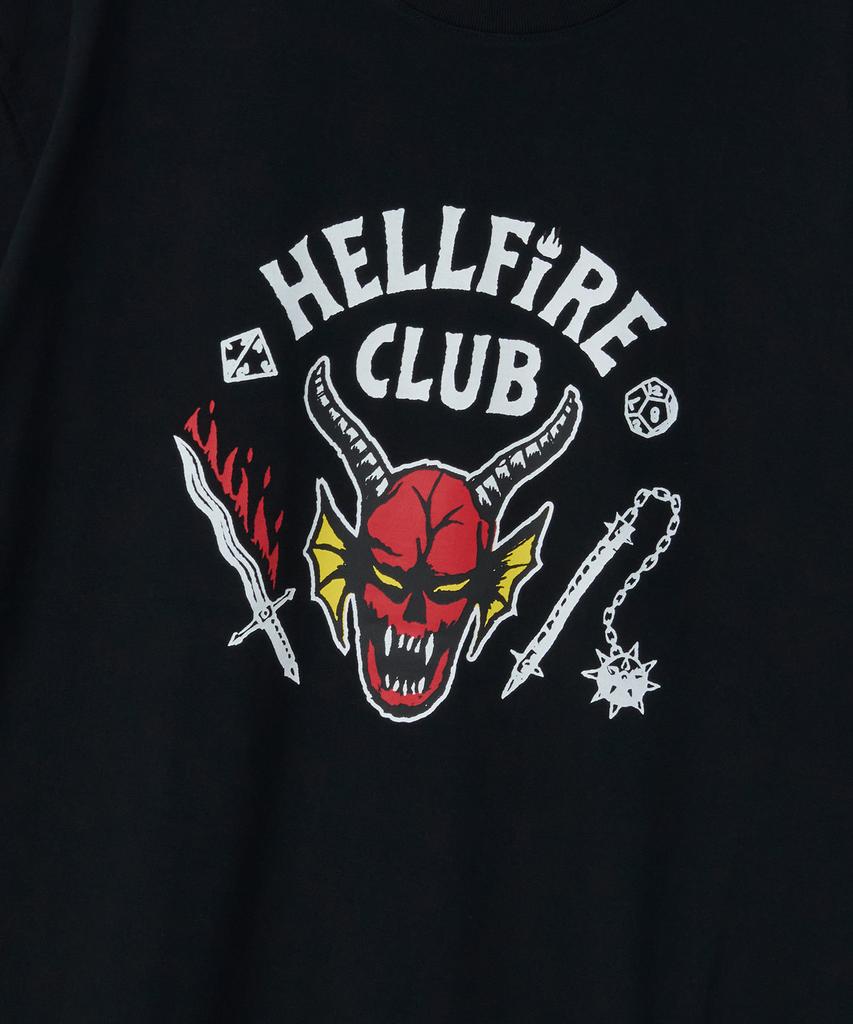 MUSINSA STANDARD [Stranger Things Collaboration] Hellfire Club T-Shirt 1 [Black]