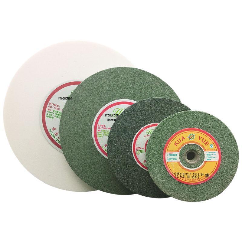 Multi-Material Grinding Wheel: White Corundum, Brown Corundum, Green Silicon Carbide - Perfect for Bench Grinders and Knife Sharpeners