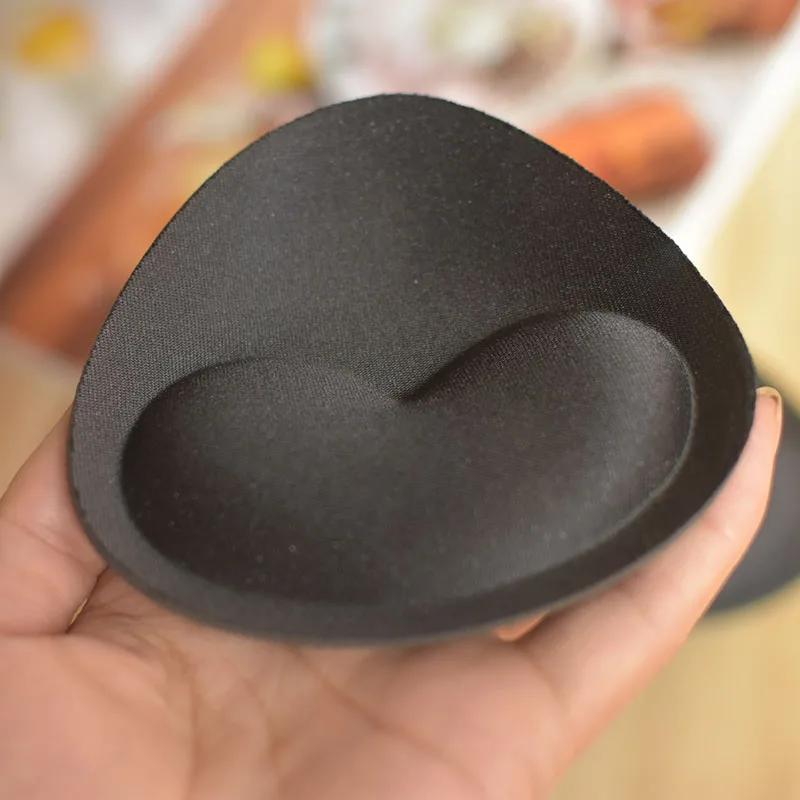 1 Pair/Lot Woman Swimsuit Padded Sponge Foam Push Up Enhancer Chest Cup Breast Bikini Swimwear Inserts Invisible Bra Pad
