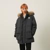 New MLB New York Yankees Basic Collection FW24 Down Jacket Unisex Charcoal Gray 3ADJB1346-50CGS