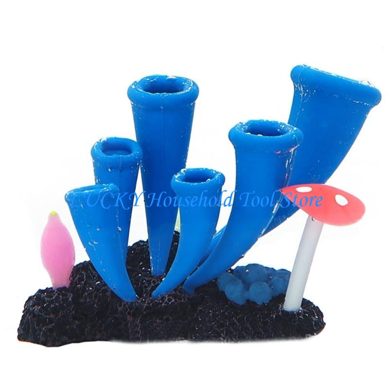 J0MC Artificial Water Plant Aquarium Plant Terrarium Fish Tanks Ornaments Decorations Plant for Decorating Fish Tanks