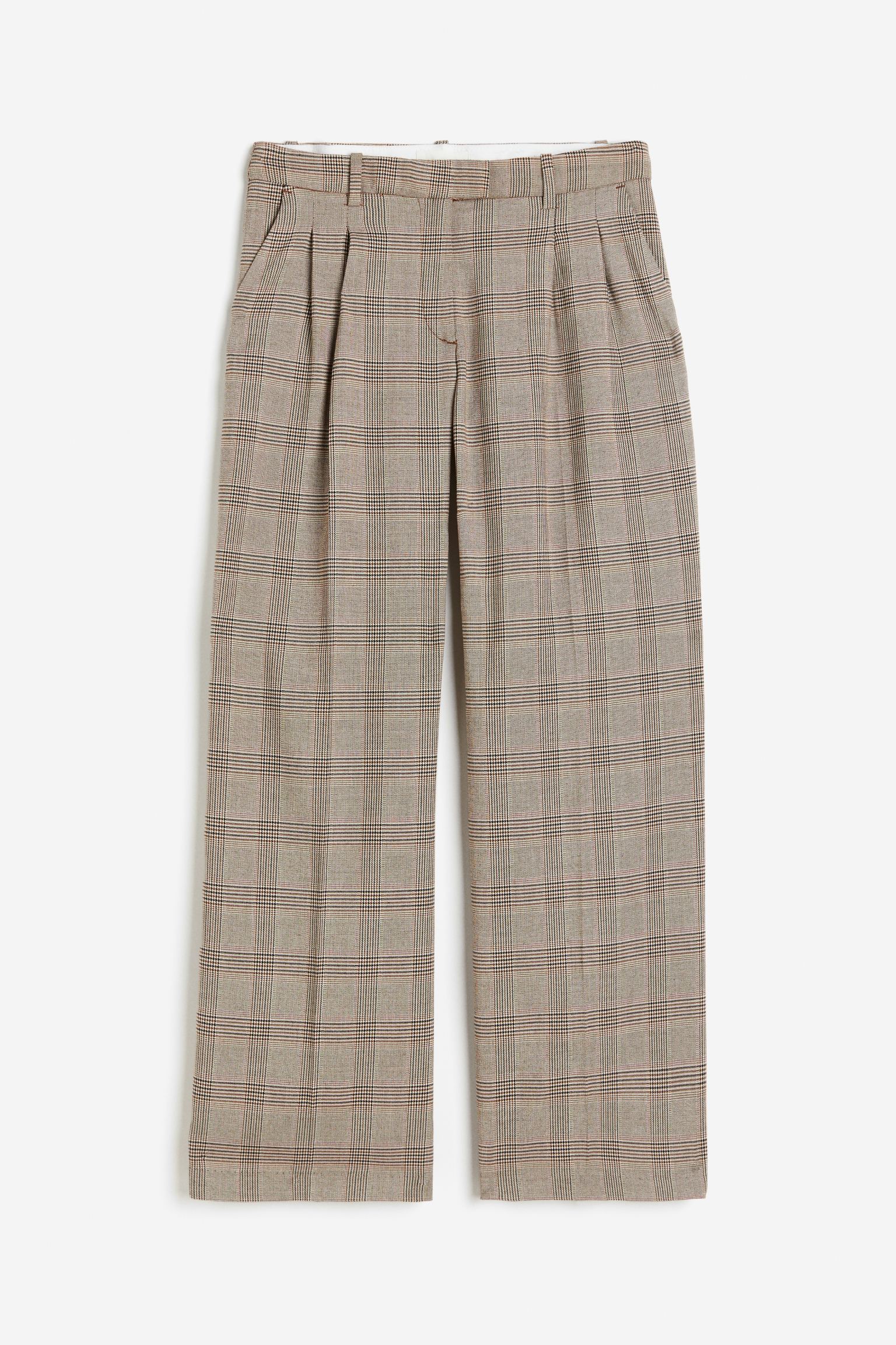 

Широкие брюки строгого кроя