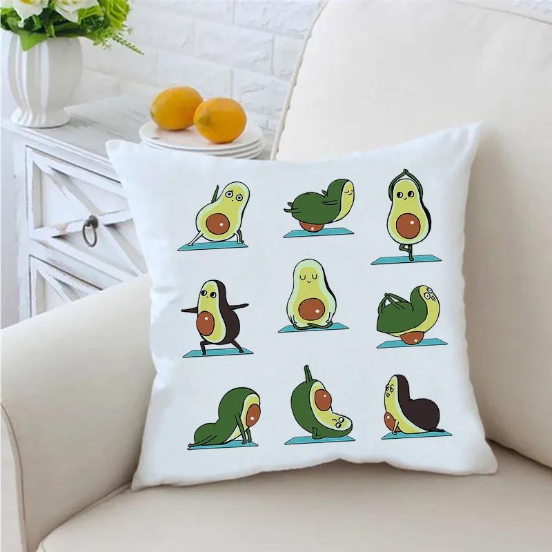 Lustiger Avocado-Druck Kissenbezug Dekokissen Sofawurf Kissenbezug Stuhl Autokissenbezug Heimdeko Einweihungsgeschenke