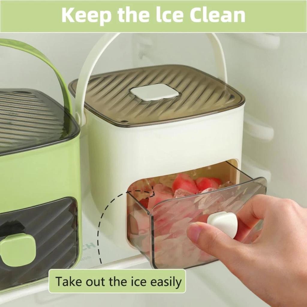 48 Ice Cube Making Machine,Double Deck- Large Capacity, Easy To Fall Off,Food Grade Safety, Suitable for Home, Office, Outdoors