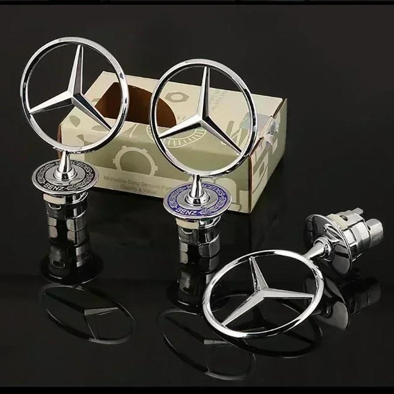 Zinc Alloy Car Front Hood Emblem Badge Accessories For Mercedes Benz AMG W213 W223 W240 W212 W222 W221 W211 W220 W210 W207 W140 QX3